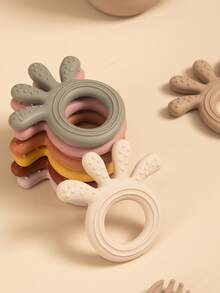 1pc Silicone Octopus Teether, Suitable For Infant Grasping And Teething, Newborn Chewing Toy, Toddler Daily Chewing Toy - Multicolor - View 6