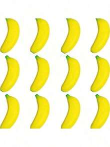 1个17厘米柔软逼真香蕉玩具，慢回弹减压水果，挤压玩具，趣味减压玩具，柔软香蕉，感官玩具，手指玩具，压力释放 - 彩色 - 查看 9