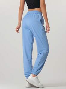 Spring/Autumn Essential, Multiple Styles Of Sports Casual Pants Available, Comfortable And Versatile, Slimming And Flattering, Multi-Functional Casual Outdoor Jogging Pants - Blue - View 5