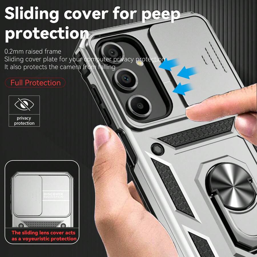 1 cái Giá đỡ kính xe hơi kiểu quân đội, xoay 360° từ tính, có thể gập lại, đa chức năng, bảo vệ kính chắn gió, chống rơi, phù hợp với [Phiên bản quốc tế, không phải phiên bản nội địa] S26Ultra/S25/S24/S23/S22/S21/S20/S10/S10+, A03/A04/A06/A07/A12/A13/A14/A15/A16/A17/A22/A23/A24/A25/A26/A27/A32/A33/A34/A35/A35/A37/A52/A53/A54/A55/A56/A57/A72/A73, NOTE20/NOTE20U - Bạc - Xem 1