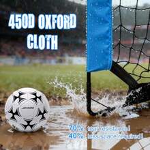Linlin Stationery Store Pro-Grade Backyard Soccer Goal Tear-Resistant 5-Layer Polyester Soccer Net And 10mm Poles For Maximum Durability 4x3ft/6x4ft/7x5ft  Up Portable Soccer Training Equipment Set With Size 4 Ball - Blue - View 4