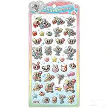 Hasbro Adesivos Cristalinos Sólidos em Relevo 3D - Adesivos DIY - Adesivos Criativos em Relevo 3D - Figuras de Desenhos Animados Fofos e Elementos Únicos de Anime - Adequado para Decorar Telefones, Laptops, Copos, etc. - Multicolorido - Visão 4