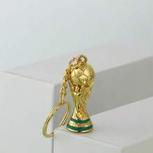 FIFA 2026年世界杯合金钥匙扣，美国/加拿大/墨西哥款，创意球衣设计，足球迷礼物钥匙扣吊坠，节日礼物，球迷礼物，吊坠装饰，世界杯奖杯设计，男友礼物，圣诞节和新年礼物，适合多种场合，分享美好时光 - 彩色 - 查看 7