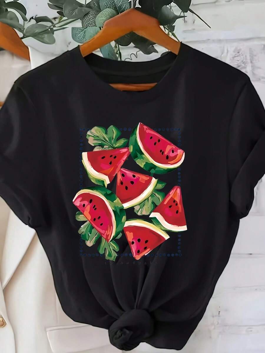 Women T-Shirts - Black - View 1