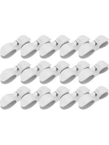 20/15/10/8/6/1pcs Set, No Drill Adhesive Cable Organizer Clips, Kitchen Appliance Cord Management, Desktop Data Cable Clips, Home Wire Winder Clips, Kitchen Accessories, Home Supplies, July 4th, Room Decor, Storage Room, Kitchen Organizer, Camping, Laundry Room Accessories, Desktop Decor, Storage Rack, Kitchen Supplies, Kitchen Decor, Kitchen Essentials, Kitchen - White - View 12