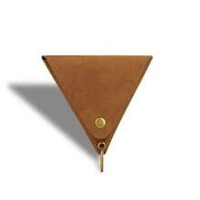 Leather Solid Color Customized Data Cable Storage And Protection Customized Text LOGO Vintage European And American Style Pouch Triangle Keychain Bag Data Cable & Bluetooth Earphone Storage Bag Suitable For Going Out Decoration Earphone Storage Coin Key Convenient To Carry Holiday Party Gift Giving Mother's Day Birthday - Multicolor - View 11