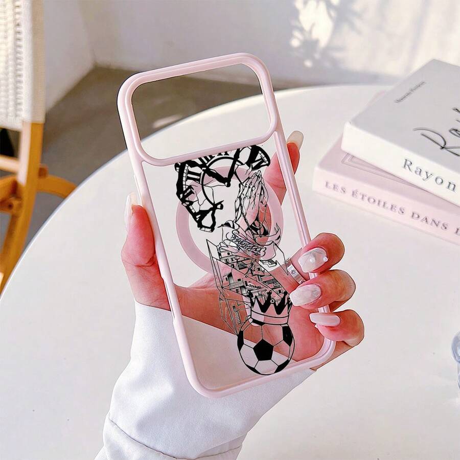 マグネット式黄ばみ防止 | 高級感あふれる2in1アクリルマグネット式スマホケース！スタイリッシュで手触りも良く、実用的な保護機能とマグネット式・耐衝撃設計を融合させた、高級感あふれるケースです。 時計 祈りの手 サルモン23 建物 王冠 サッカーボールケース  11  17e 手机壳  17e 手机壳 家族、恋人、友人、そして子供たちへのプレゼントに最適です。  16/11 Pro/12/16 Pro Max/Apple  Air/16e/16 Pro/11 Pro Max/17e/17/ 13 pro/14/16 Plus/12 Pro/13/15 Plus/15 Pro/14 Plus/14 Pro/12 Pro Max/17 Pro/15 Pro Max/17 Pro Max/14 Pro Max/15/13 Pro Max - ピンク - チェックする 1