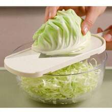 1pc Vegetable Salad Slicer Grater Shredder For Cabbage Lettuce Purple Cabbage Cucumber Bok Choy, Multi-Function Cabbage Slicer - Multicolor - View 7