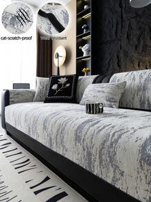 1 Vỏ gối sofa vải chenille jacquard, Vỏ bọc sofa sang trọng hiện đại, Tấm bảo vệ sofa đa năng dùng được cả bốn mùa, Vỏ bọc sofa chống trượt, chống bụi, Chống nhăn, Chất liệu mềm mại và mịn, Bảo vệ sofa, Có thể giặt máy, Không biến dạng, Chống mài mòn, Chống mèo cào, Chống bám bẩn, Làm mới sofa, Trang trí sofa, Tăng thêm vẻ sang trọng, Phù hợp với sofa 1-4 chỗ ngồi, sofa hình chữ L. - Xanh đậm - Xem 1