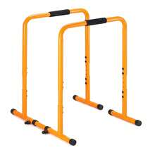Dip Station Heavy Duty Fitness Workout Stand Push Up Bar For Home Gym Office Patio - Yellow - View 1