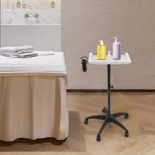  Salon Tray, Height Adjustable Salon Tray On Wheels, Hair Color ServiceTray Durable And Non-Rusting - View 3