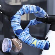 1 Cặp Tay Bọc Ghi Đông Xe Đạp Pollycycle Dệt, Chống Trượt, Giảm Sốc, Băng Bọc Ghi Đông Xe Đạp Cong Có Nút Bịt Đầu - Nhiều màu - Xem 1