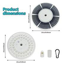 WIXHFG [Solar Flagpole Lights] Solar Flagpole Lights, Flag Lights, Camping Tent Lights, Garden Lights, Umbrella Lights, Ultra-Bright Solar-Powered Flagpole Lights, Dusk To Dawn - 48LED - 查看 7