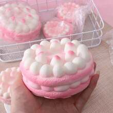 1Pc Pink Slow Rebound Cake Shaped Squishy Item Soft Touch Comfortable Squeeze Experience Cute Food Inspired Design Lightweight Portable Layout For Daily Desktop Indoor Scenarios Suitable For Students Adults Office Workers Casual Daily Users Delicate Desktop Ornament Sweet Aesthetic Style Leisure Decor Party Favor Birthday Gift Holiday Gift - Nhiều màu - Xem 1