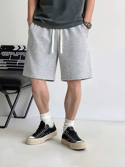 1 buah Celana Pendek Kasual Pria, Celana Pendek Jogging Pria, Celana Pendek Olahraga Musim Panas Pria untuk Olahraga Luar Ruangan, Lari dan Kebugaran, Celana Pendek Bermuda Olahraga