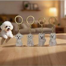 2/4 Stück Katzen- & Hundehaare Schlüsselanhänger | Haustier Gedenk-Set - Aufbewahrungsgefäß zum Aufbewahren von Haustierhaaren | Accessoire für Haustierliebhaber - Verschiedenfarbig - Übersicht 3
