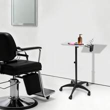  Salon Tray, Height Adjustable Salon Tray On Wheels, Hair Color ServiceTray Durable And Non-Rusting - View 5