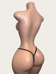 5件套性感牛奶丝低腰T背女士丁字裤，舒适性感外出内衣 - 彩色 - 查看 3