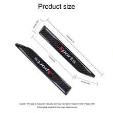 2pcs Carbon Fiber Leaf Plate Side Stickers, Car Body Modification Decoration Stickers, Fender Blade Dedicated Car Stickers, Exterior Accessories - A - View 6