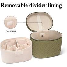 Makeup Bags - Large Weave-green - View 4