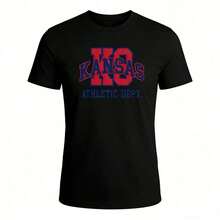Summer Outfits For WomenNCAAs Texas Tech Red Raider Double T Logo Graphic T-Shirt. RedRaiders Tee NCAAs T-Shirt, CollegeBasketball Tee,Summer Outfits For Womensummer Outfits For Women,Summer Tops - 黑色 - 查看 1