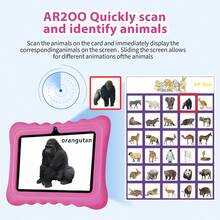 Children's Electronic Learning Toy / 4GB RAM + 64GB Storage / 7 Inch Children's Tablet / Quad-Core 1.3GHz Processor / Android 13 System, MTK8321 Chip / 1280x800 IPS High Definition Screen / 2MP + 5MP Dual Camera / 4000mAh Large Capacity Battery / Supports WiFi Parental Control And Educational Games / Made Of ABS Plastic + Silicone Material BDF Children's Educational Tablet (Includes: Packaging Box / Data Cable / User Manual / OTG Adapter / Card Reader) - 彩色 - 查看 12