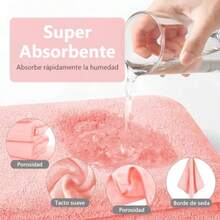 8 Piezas Juego de Toallas de Baño Toallas de Baño Super Absorbente y Secado Rápido Lavable a Máquina Set de Toallas de Baño para Hogar Gimnasio Hotel Spa Playa Piscina Salones de Belleza Rosa - Rosa - Ver 5