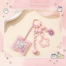 Chiikawa Hachiware&Chiikawa&Usagi,Cartoon Image High Transparent Acrylic Pendant, Bag Keychain Ornament,Cute Ornament, Anime Peripheral Collection,Creative Gift(1 PC) - Multicolor - View 6