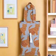 Cute Animal Series Car Tissue Box, Hanging Fabric Tissue Paper Holder For Baby Room, Automobile, Home Use - Multicolor - View 4