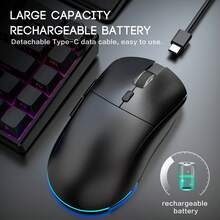 Chuột không dây HXSJ T20 là chuột 2.4G 6 nút, phù hợp cho công việc văn phòng và chơi game. Chuột có thiết kế công thái học và logo phát sáng, độ phân giải tối đa 3600 DPI RGB. - M32-Đen - Xem 11