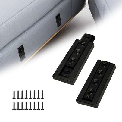 组合沙发连接件 2 件装，互锁式沙发连接支架，重型组合沙发连接件，防止组合沙发滑动分离