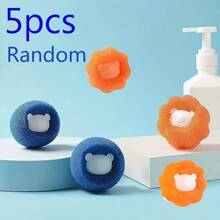 10pcs/5pcs Reusable Pet Hair Remover Balls - Clothing And Washing Machine Hair Catcher, Automatic Hair Filter With Blue And Orange Design, Cat Hair And Fur Filter, Active Hair Catcher - Lint Remover - View 10