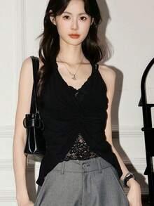 Women Tank Tops & Camis - Black - View 1