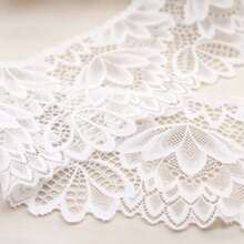 5cm Wide Elastic Floral Lace Trim, Suitable For Garment Sewing, Lingerie, DIY Decoration - A - View 3