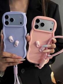 1 chiếc ốp lưng điện thoại tự làm hình chiếc bánh Macaron cho Galaxy S26, S25, S24, S24 Plus/S24+, S24 Ultra, S24 FE, S20, S21, S22, S23 và 11/11 Pro/11 Pro Max/12/12 Pro/12 Pro Max/13/13 Pro/13 Pro Max/14/14 Pro/14 Pro Max/15/15 Pro/15 Pro Max/16/16 Pro/16/17 Pro Max, 16E với khả năng cầm nắm và chống sốc, ốp lưng silicon. - Hồng - Xem 8