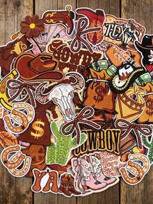 37 pièces Patchs brodés cowboy western vintage à thermocoller, décoration DIY pour chapeaux, vêtements, chaussures, sacs, convient pour casquettes de camion, chaussures mode, vêtements, sacs et chapeaux - multicolore - Voir 3