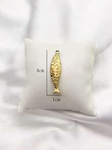 1件套时尚百搭18K镀金不锈钢海洋生物主题吊坠套装（包含太阳花贝壳、螺旋、鱼尾罗盘设计），夏季海滩度假项链、手链、DIY珠宝配件 - 金黃色 - 查看 21