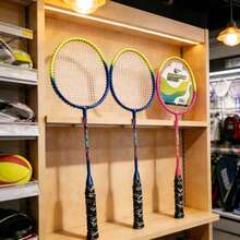 2pcs Badminton Rackets With Foam Grips, Training Badminton Racket Set, Multiple Styles Available. - Random Color - View 6