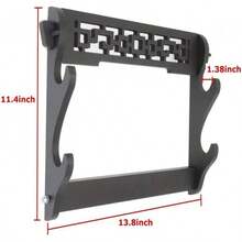 Sword Holder Wall Mount Samurai Sword Stand Display Katana Wakizashi Tanto Wall Hanger Wooden Frame Rack,,2 Tier - 1 tier - View 4