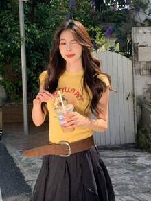 Women Tops - Yellow - View 2