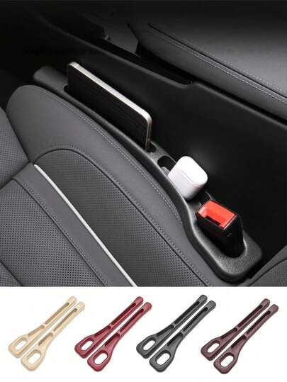 2 piezas Relleno universal multifunción para la brecha del asiento del coche, accesorio interior del coche práctico y creativo, rellena el espacio entre el asiento y la consola para evitar que se caigan los objetos