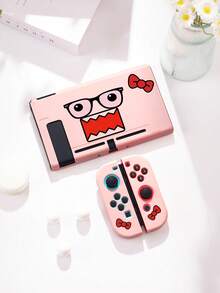1个极简主义夸张表现风格单领结印花图案Switch保护壳，适用于Switch 2 (2025)，也适用于Switch OLED/Switch NS/Lite，带卡槽的收纳盒，Switch游戏机保护套，电池延长版游戏机配件保护壳，送给Switch玩家的最佳礼物，送给孩子/家人的最佳礼物 - 查看 14