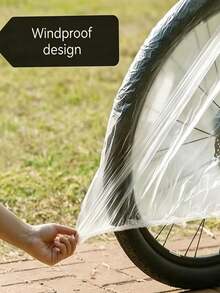 Outdoor Disposable Bicycle Cover - Crafted From A Transparent, Waterproof, And High-Strength Material - It Offers Comprehensive Protection Against Harsh Weather Conditions. - Multicolor - View 6
