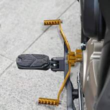 1 pieza Palanca de cambio de motocicleta mecanizada por CNC, accesorio de cambio universal ajustable antideslizante y resistente al desgaste - A - Ver 5