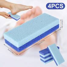 J·FOCUS 4pcs Double-Sided Foot Scrubber, Callus Remover, Foot Cleaning & Care Tools - Blue - View 3