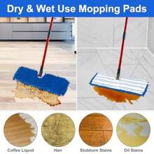 Mop Heads Replments For  Hard Floor 'N More Microfiber Flip Mop 2 Pack Dust Mop Replment Heads For Ocedar Flip Mop Reusable Refill Double-Sided Mop Head For O Cedar Mop - như hình - Xem 5