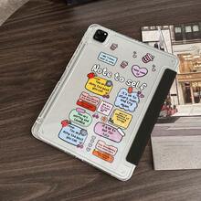 1 Ốp lưng máy tính bảng trong suốt có chức năng ghi chú dán, gập ba, tự động tắt/mở màn hình, tương thích với iPad Pro 11, Air 11/13 M3, 11 A16, thế hệ thứ 10/9/8/7, Air 4/5, 10.9/10.2/9.7 inch & Galaxy Tab S10/S9/S8 Series, Tab A9+/A8, S10 FE/S9 FE, 11/12.4 inch - Nhiều màu - Xem 5