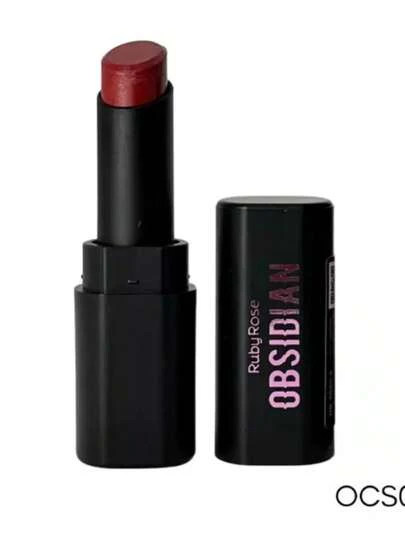 Batom Lipstick Ruby Rose Obsidian Cream Satin HB7000 – Textura Cremosa e Acabamento Suave