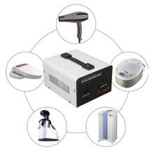 Transformador convertidor de voltaje ST Y1500VA, 1500W a transformador de potencia con protección contra sobrecarga - Tipo de Enchufe B USA (110-127V) - Ver 6