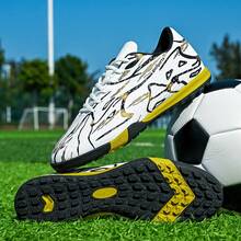 Football Cleats For Men, Women, Youth - High Top, Non-Slip, Training & Match Suitable - White - View 3